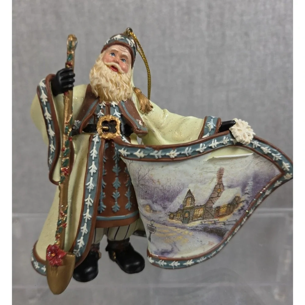Thomas Kinkade‎ World Santa Heirloom Ashton Drake 2003 White Christmas Dreams